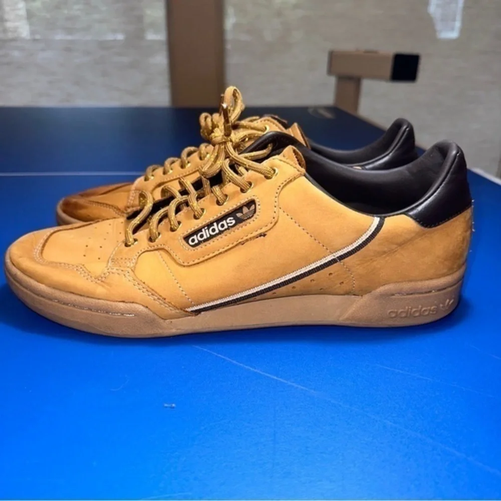 Super Nice Adidas Continental 80 J Brown/Camel‎ Shoes Size 10.5